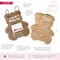 Kate Aspen® Kraft Bear Shape Baby Shower Prediction Advice Card Keepsake Book Set